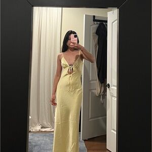 Elegant Yellow Maxi Dress